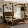 Baxton Studio Veronica Platform Canopy Bed
