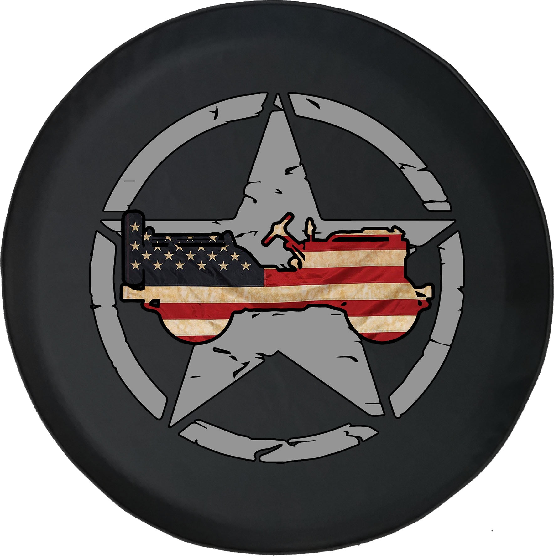 Black Tire Covers Tire Accessories for Campers, SUVs, Trailers, Trucks, RVs and More Vintage