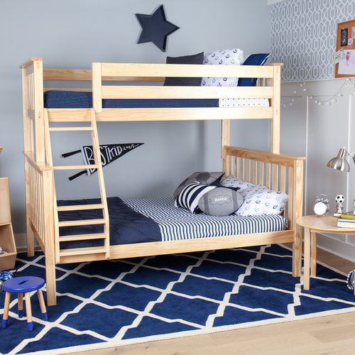 Max Lily Solid Wood Twin Over Full, Max And Lily Twin Over Full Bunk Bed With Trundle