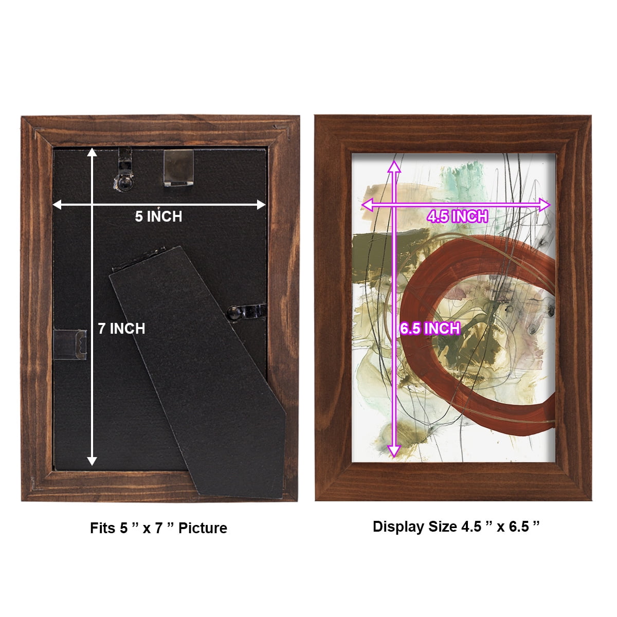 Rusted Loops II - Framed Print w/glass - Chestnut