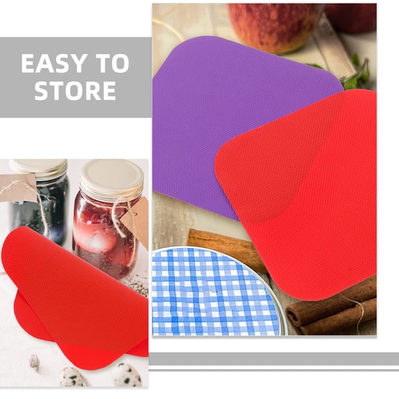 PAMINGONO Assorted Color Rubber Jar Opener Pads Easy Storage and