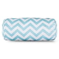 thumbnail image 1 of Majestic Home Goods Chevron Round Bolster, Blue, 1 of 6