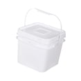 thumbnail image 4 of Lata de pintura, contenedor de almacenamiento de alimentos de 8 l, contenedor de agua resistente, cubo de pintura con asa para acampar, pintar, casa,, 4 of 8