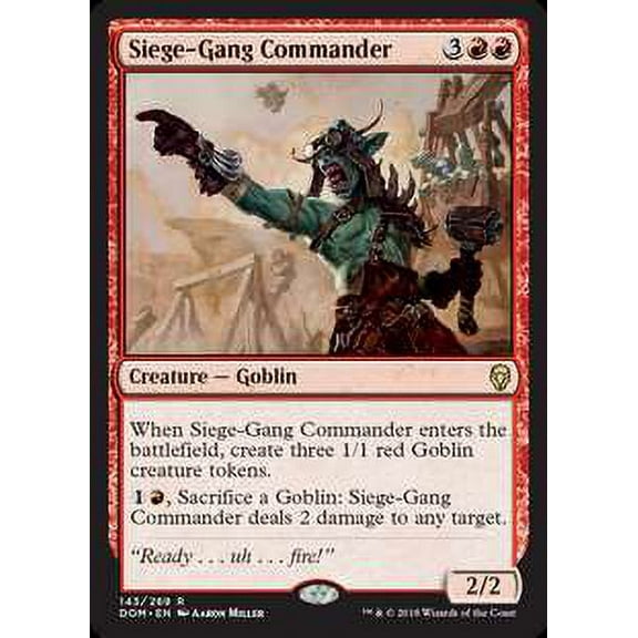 MtG Dominaria Rare Siege-Gang Commander #143