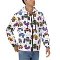 thumbnail image 4 of Zip Up Hoodies for Men - Cartoon Monster Trucks1 Long Sleeve Comfrt Men'S Fashion Hoodies & Sweatshirts, Jackets for Men Hoodies Pullover Clothing Clothes with Pouch, 4 of 5
