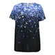 thumbnail image 3 of Camiseta de manga corta con estampado de moda para mujer Tops Blusa suelta casual Tops Fridja  bn3814, 3 of 4
