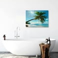 thumbnail image 6 of Pratyus Palm Tree Sun Shining Ocean Canvas Art Modern Prints for Wall Decor 20x16in, 6 of 6