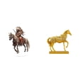 thumbnail image 1 of Letrero de escritorio Home Knight, adorno acrílico de caballero, estatua de caballo, figura de caballo, elegante adorno artesanal de resina impermeabl, 1 of 8