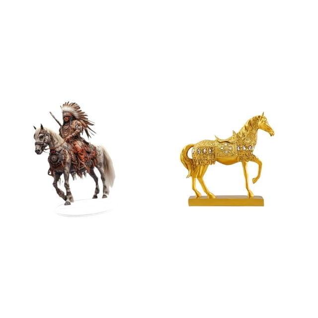 Letrero de escritorio Home Knight, adorno acrílico de caballero, estatua de caballo, figura de caballo, elegante adorno artesanal de resina impermeabl