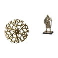 thumbnail image 1 of Escultura para colgar en la pared,Decoración de pared de metal para sala de estar,dormitorio y exterior.,Escultura colgante Arte de pared Disco decorativo,Figura de escritorio,Estatua de, 1 of 8
