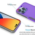 thumbnail image 3 of Tiflook Case For iPhone 14 Plus (6.7 inch) 2022 [Military Grade Drop Tested] Non Slip Textured Dual Layer Hard Cover - Purple, 3 of 6