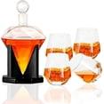 thumbnail image 1 of Decantador de Diamante Bluelander de 750 ml con 4 Vasos de Cristal y Soporte, 1 of 6