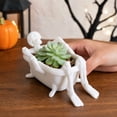 thumbnail image 6 of Skeleton Bathtub Planter, 3D-Printed Halloween Container and Gothic Desktop Storage Bowl for Succulents, Trinkets, Candy and Spooky Home, 6 of 7