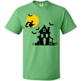 thumbnail image 3 of Inktastic Halloween Haunted House Witch and Bats T-Shirt, 3 of 5