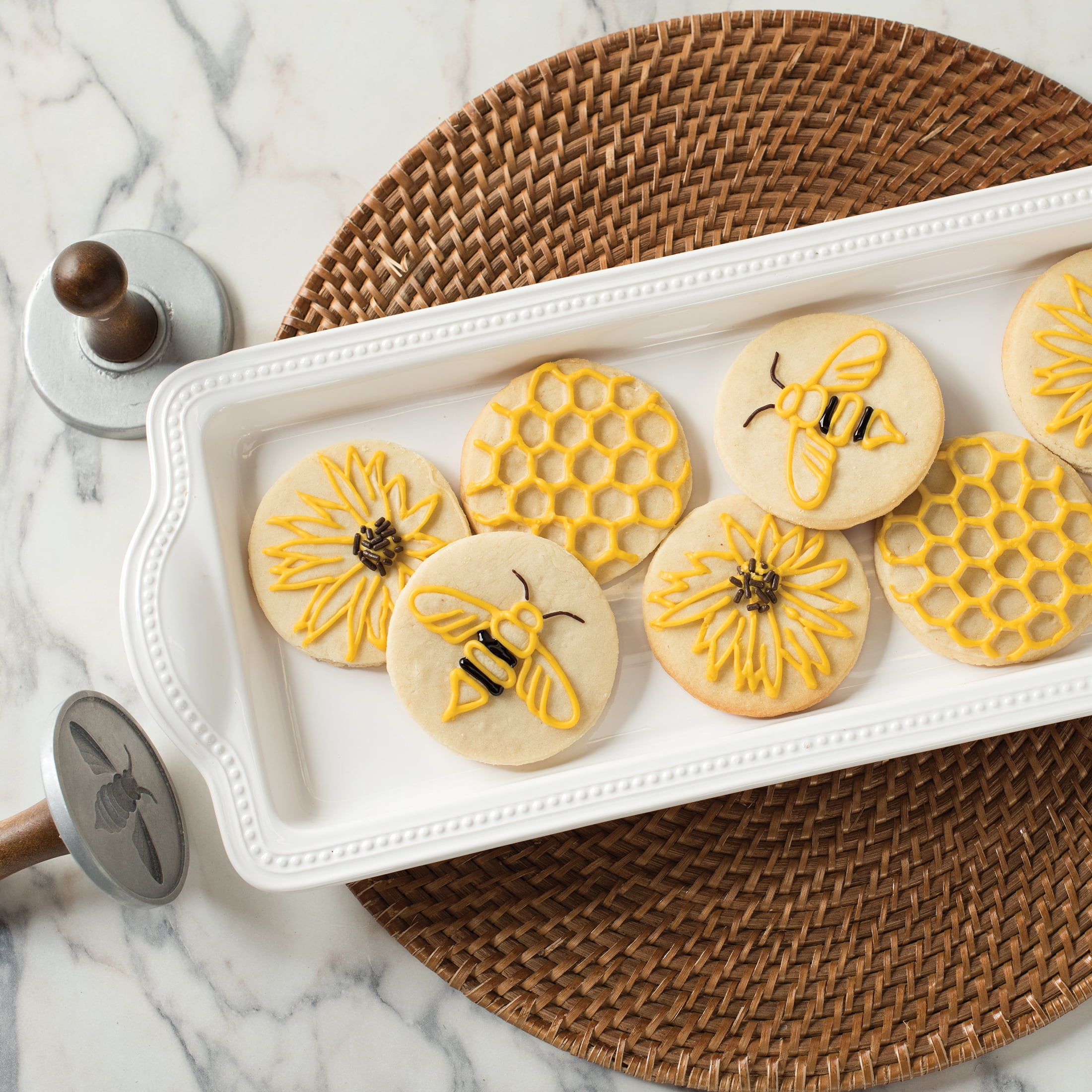 Nordic Ware Honey Bee Cookie Stamps Set of 3 New in Open Box