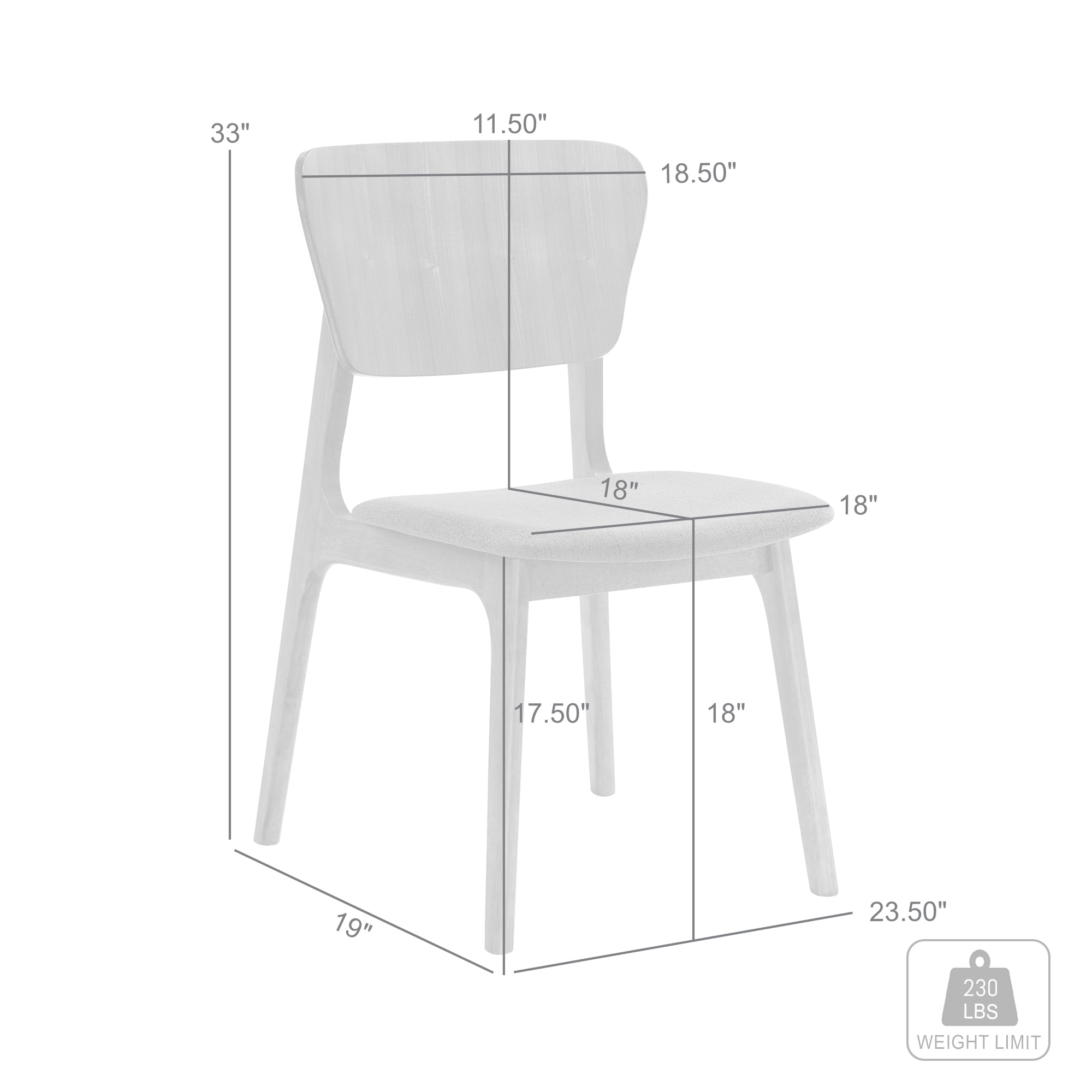 Kalia Wood Dining Chair in Walnut Finish with Orange Fabric - Set of 6