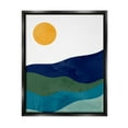 thumbnail image 2 of Stupell Industries Abstract Hills Landscape Layered Stripes Sun Shining Graphic Art Metallic Gold Floating Framed Canvas Print Wall Art, Design by Kim Allen, 2 of 5