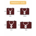 thumbnail image 7 of Large Induction Cooktop Protector Mat Christmas Reindeer Stove Top Covers for Electric Stove, Red Black Buffalo Plaid Xmas Winter Decorative Stove Burner Cover Mats, Glass Top Stove Cover, 7 of 7