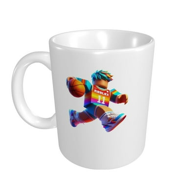 Roblox Cute Mugs Ceramic Coffee Mug Water Cup 330ml/11oz Funny Novelty Gift for Women Girls