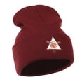 thumbnail image 5 of All Seeing Eye Embroidered Beanie - Maroon OSFM, 5 of 5