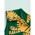 thumbnail image 6 of Bagilaanoe Newborn Baby Boys Summer Jumpsuit 3 6 12 18 Months Tiger Print Sleeveless Round Neck Casual Infant Romper, 6 of 8