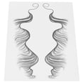 thumbnail image 2 of Pegatina Fugacal para el Cabello Bordes Peinados Impermeable Falso Calcomanía HE-04, 2 of 6