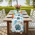 thumbnail image 4 of Table Runners 72 Inches Long Dress Scarves, Jellyfish Coral Coastal Farmhouse Kitchen/Dining Table Runner, Coffee Tablerunners, Nautical Summer Beach Ocean Sea 18x72 Inch, 4 of 9