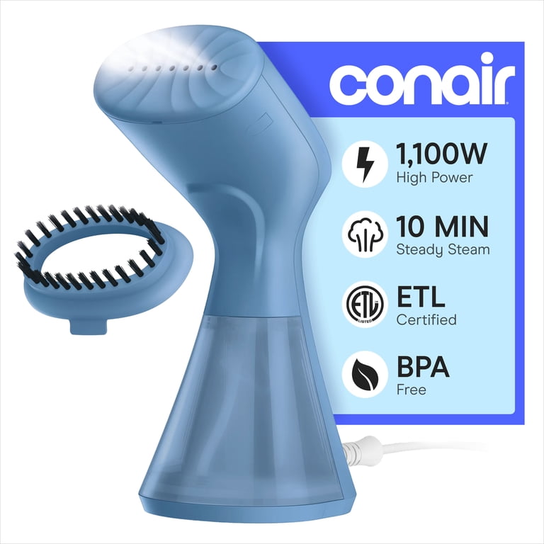 Conair Compact Fabric Steamer, Handheld, Blue photo 1