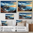 thumbnail image 4 of Designart "Sunset on the Italian Coast Hidden Gems II" Landscapes Framed Wall Art Decor - Global Yellow Landscape Italy Hallway Framed Wall Art Decor, 4 of 6