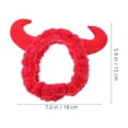 thumbnail image 7 of ADDHAT 2pcs Plush Women Spa Hairband Horns Makeup Headband for Washing Face Cute Red Hair Band for Women Makeup Hairbands Spa Hairbands, 7 of 7