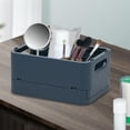 thumbnail image 3 of Folding Storage Box Container Utility Organization Toy Clothes Books Durable Jewelry Storage Case for Desktop Drawer Home dark blue, 3 of 9
