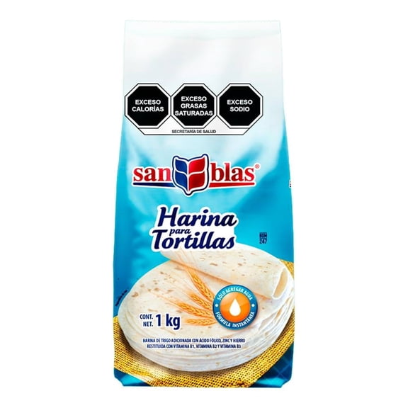 Harina de trigo San Blas para tortillas 1 kg