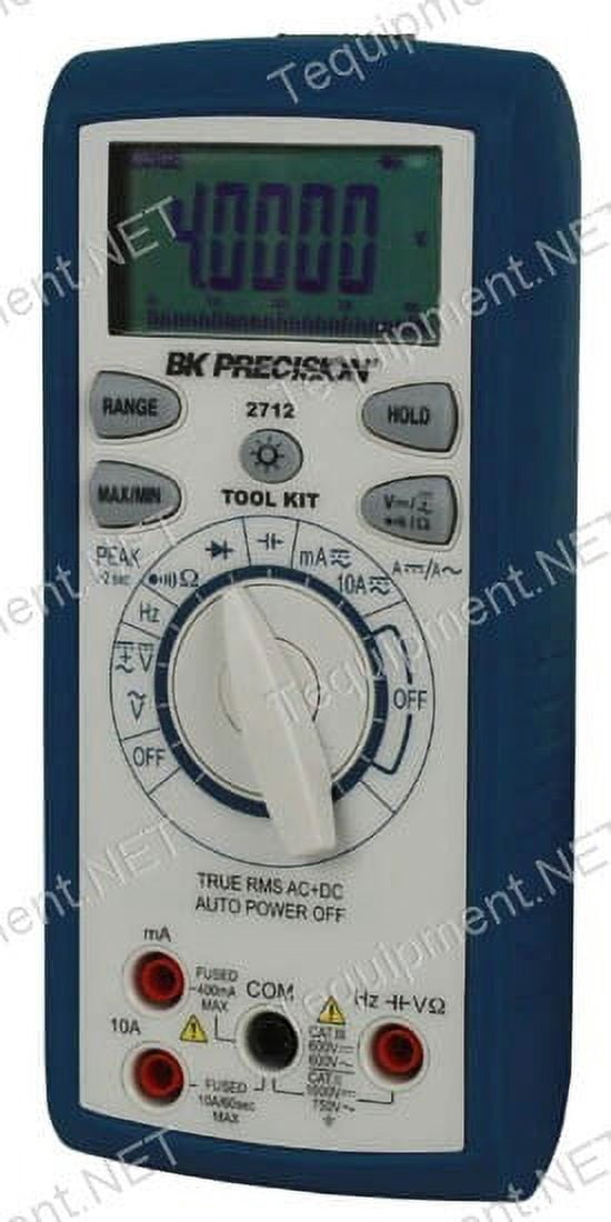 BK Precision 2712 True RMS AC/DC Tool Kit Digital Multimeter w/ Frequency counter & Analog Bar Graph