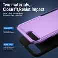 thumbnail image 4 of Heavy Duty Phone Case Designed for Apple iPhone 8 Plus,7 Plus Case with 1Pc Tempered Glass Screen Protector, Shockproof Dropproof Anti-Scratch Phone Case Cover for Apple iPhone 8 Plus,7 Plus,Purple, 4 of 6