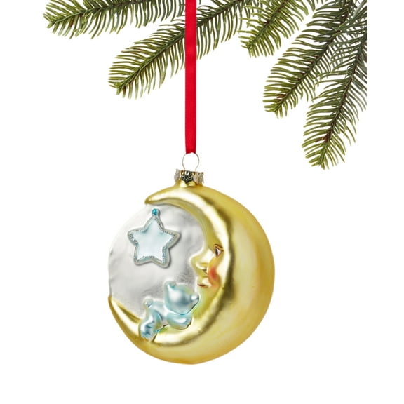 Holiday Lane Baby's First Blue Bear Moon Ornament