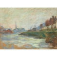 thumbnail image 2 of Armand Guillaumin 18x14 Black Ornate Wood Framed Double Matted Museum Art Print Titled - Confluence of the Marne and the Seine, Island of France (1885), 2 of 5
