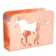 thumbnail image 4 of Servilletero de hierro, exquisito patrón de caballo hueco, dispensador de pañuelos independiente antiarañazos para el hogar, oficina, restaurante, oro rosa, 4 of 5