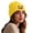 Yellow, variant on PureCasa Beanies Hat for Women Halloween Pumpkin Embroidered Knitted Beanie Hat Winter Thick Warm Soft Cute Hat for Halloween