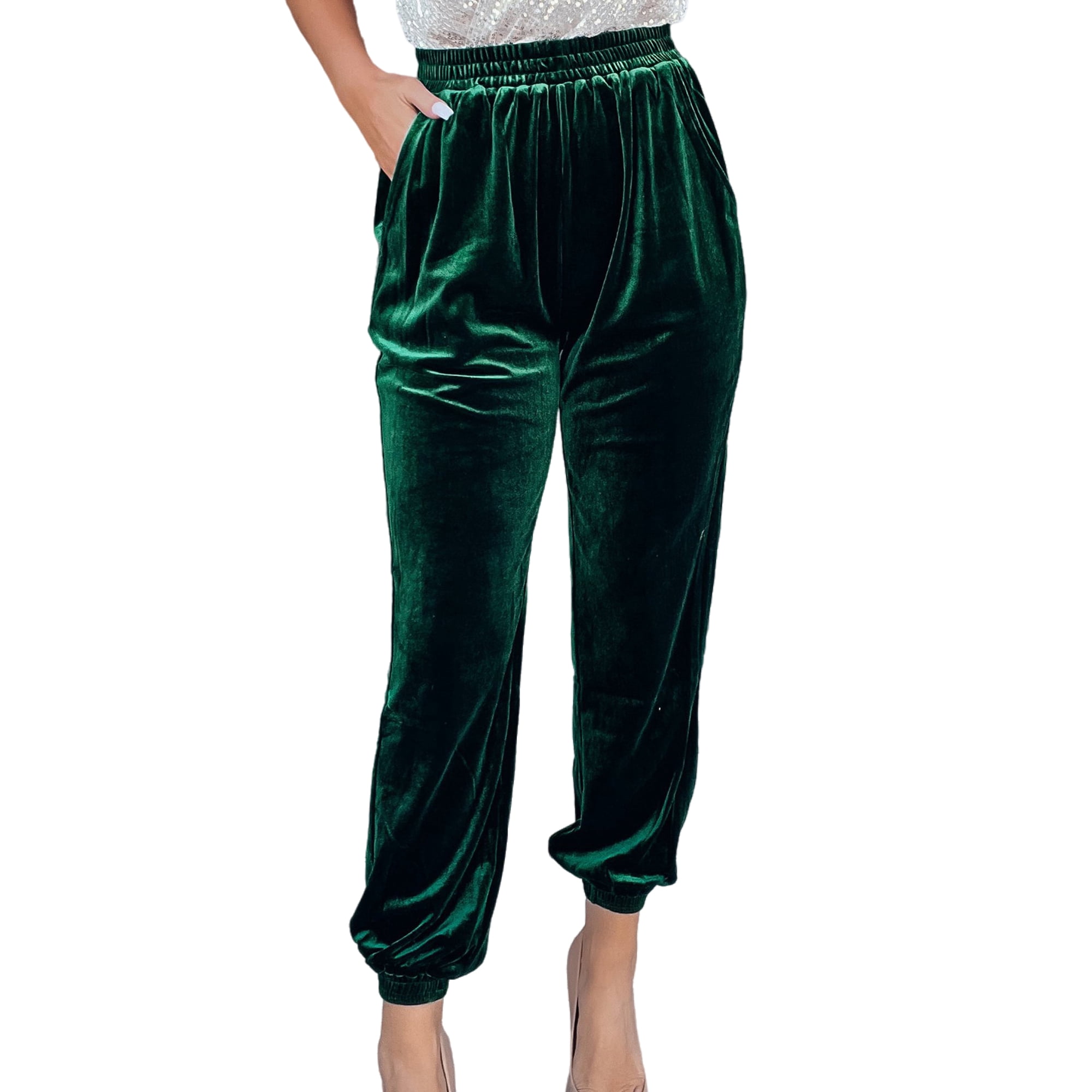 Sexy Dance Women Pants Bound Feet Trousers Velvet Sweatpants Loose