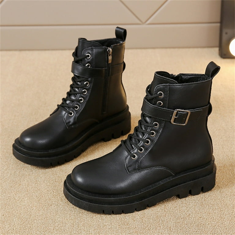 Fashion Autumn And Winter Women Ankle Boots Thick Sole Non Slip