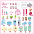 thumbnail image 5 of FUJILI Girls Dollhouse with Slide, Pink, 16.7'', 5 of 7