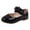 Black, variant on Xijirk Kids Girls Shoes Lace Design Elegant Style Leather Upper Comfortable Footwear Stylish Dance Shoes For Party Wear,Beige,3.5-4 Years