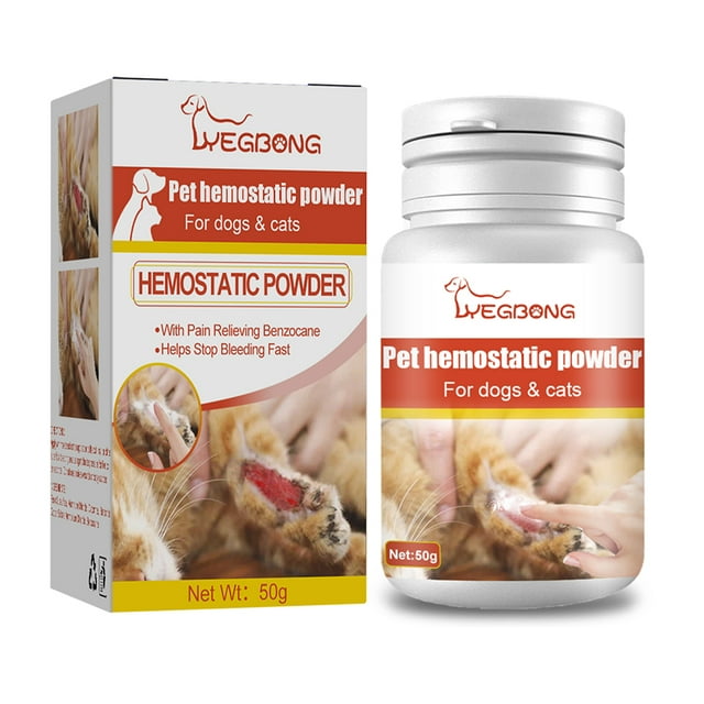 Polvo hemostático de seguridad FLhrweasw Polvo estíptico para perros y gatos