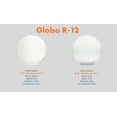 thumbnail image 3 of Pantalla De Lámpara Globo De Cristal R12 Opalino 30cm., 3 of 3