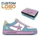 thumbnail image 1 of Gran oferta de marcas de tendencia de moda, zapatos cómodos informales de cuero personalizados para hombres, zapatillas de deporte personalizadas con suela gruesa Retro para caminar, bapes, 1 of 3