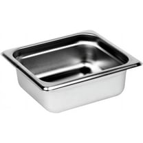 TrueCraftware- 1/6 Size 2-1/2" Deep Stainless Steel Anti-Jamming Steam Pan 24 Gauge- Steam Food Pan Anti-Jam Steam Table Hotel Pan for Restaurant Family Events Personal Catering Use