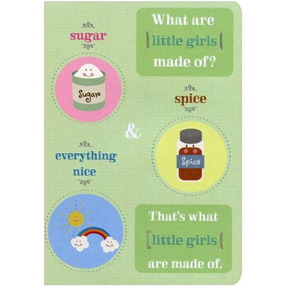 Designer Greetings Sugar and Spice Die Cut Edges Age 1 / 1st Birthday Card for Girl