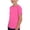 Pink, variant on Amidoa Girls Short Sleeve Crewneck Summer Solid Color T Shirts Kids Casual Tops Blue Size 7