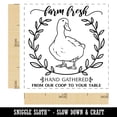 thumbnail image 2 of Farm Fresh Hand Gathered Duck Eggs From Our Coop to Your Table Self-Inking Rubber Stamp Ink Stamper - Black Ink - Small 1 Inch, 2 of 7