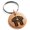 Rose, variant on Stainless Steel Letter T Initial 3D Cube Box Monogram Engraved Small Medallion Circle Charm Keychain Keyring